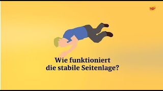 Kurz erklärt So funktioniert die stabile Seitenlage [upl. by Yoccm]