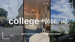 SOPHOMORE YEAR MOVEIN  Ithaca College  vlog no 6 [upl. by Lerrud878]