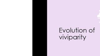 Evolution of viviparity  MSc  BSc  By kusum [upl. by Nuavahs904]