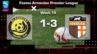 Alashkert  Shirak 13 Fastex Armenian Premier League 202425 Week 15 [upl. by Niletak]