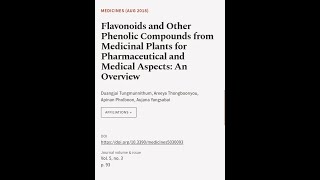 Flavonoids and Other Phenolic Compounds from Medicinal Plants for Pharmaceutical and   RTCLTV [upl. by Bridwell]