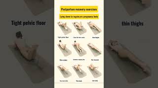 Postpartum recovery exercises Lying down to regain prepregnancy bodyshorts shortsfeedyogashort [upl. by Jaal]