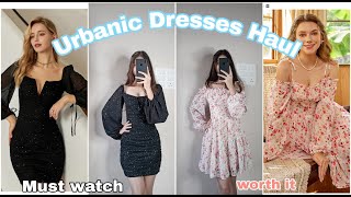 Urbanic dress haul  Trendy urbanic dress  Urbanic bodycon dress haul Urbanic floral dress Anjali [upl. by Yllehs]