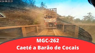 MGC262 Caeté a Barão de Cocais em asfaltamento [upl. by Criswell]