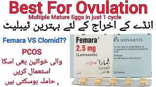 In Just 1 Cycle with Femara  Letrozole 25mg😍 Best For Ovulation Femara vs clomid  Dr Rida Ahmed [upl. by Nevram349]