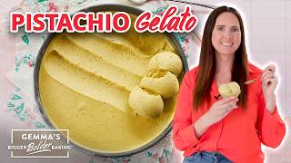 Easy Pistachio Gelato Recipe of Your Dreams 🍨 [upl. by Ecadnarb]