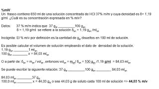 tutorial cálculo de concentraciones Físicas [upl. by Ennazus]