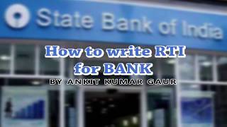 RTI bank  SBI  FD  RD  Cheque book  Branch manager RTI [upl. by Aniwde]