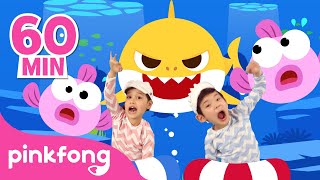 60 Minute Best Baby Shark Songs Compilation for Kids  Pinkfong Official [upl. by Rahm]