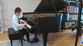 Blake age 8 plays Kirchner Miniature in A Minor Op 62 No5 [upl. by Irual]