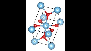 Crystal structure of Rutile TiO2  Tetragonal crystal structure of Titanium dioxide [upl. by Joycelin58]