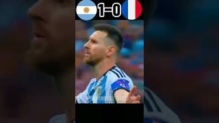 Argentina vs france penalty shootout shorts football messi mbappe [upl. by Lelah]