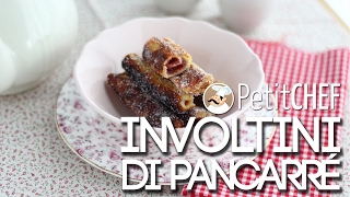 Involtini dolci di pancarré  Ricetta veloce e golosa tutorial cucina Petitchefit [upl. by Aneele]