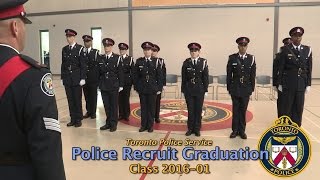 TorontoPolice Recruit Graduation Class 201601 [upl. by Phail]