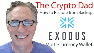 How to Restore the Exodus CryptoCurrency Wallet from Backup [upl. by Aiekram]