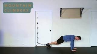 Mountain Climbers with Resistance Bands – Boost Cardio and Core Strength [upl. by Ennairod]