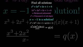 Solving a Cubic Equation  Math Olympiads [upl. by Pike]