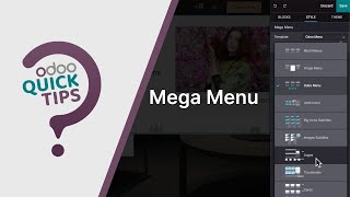 Odoo Quick Tips  Mega menu Website [upl. by Eerual838]