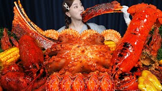 랍스터 🦞 미국식 해물찜 직접 만든 씨푸드보일 우대갈비 먹방 레시피 Lobster amp Octopus Seafood Boil Recipe Mukbang ASMR Ssoyoung [upl. by Kiel]