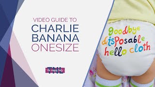 Charlie Banana Onesize Birth To Potty Video Guide  The Nappy Lady [upl. by Yelwar]