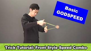 Basic GODSPEED Front Style Speed Combo REWIND YoYo Trick Tutorial yoyo yoyotricks [upl. by Jankey]