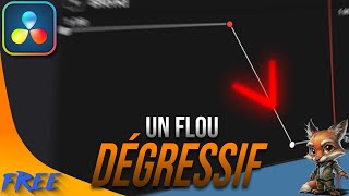 Apprendre un flou dégressif Debutant Davinci resolve [upl. by Reichert]