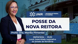 Posse da nova Reitora Profa Dra Marília Pimentel  Sessão Solene do CONSUN [upl. by Hilel757]