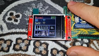 STM32 HEART RATE MONITOR MAX30100 STM32F103 ST7735 [upl. by Trilbi]