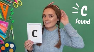 c Sound  Learn Phonics  c words  Learn to Read  British Teacher [upl. by Nylrebmik]