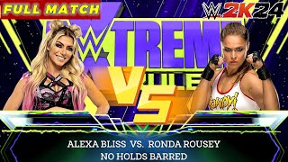 FULL MATCH 💥 RONDA ROUSEY vs ALEXA BLISS 💥 WWE 2K24 wwe rondarousey alexabliss wwe2k24 [upl. by Lorne505]