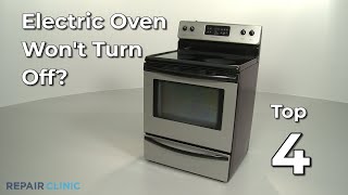 Electric Oven Won’t Turn Off — Electric Range Troubleshooting [upl. by Ytomit891]