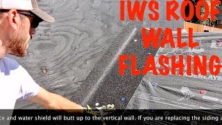 How to flash a roof and wall junction with ice and water shield [upl. by Limbert]