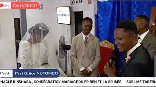 PETITE SŒUR CADETTE DU PAST GRACE MUTOMBO EN LARMES DAMOUR LORS DE SON MARIAGE LA SR INES amp FR BEN [upl. by Cornish715]