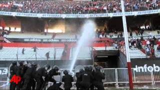 Argentina Violence After River Plate Relegated [upl. by Sej]