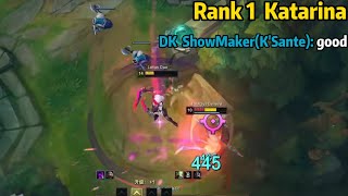 Rank 1 Katarina ShowMaker was Amazed by This Katarina OTP [upl. by Macfarlane]