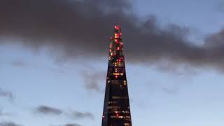 Shard Lights Full Show The Shard London Christmas 2023 [upl. by Nashner879]