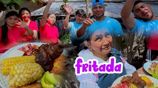 La mejor fritada gana cocinando en el páramo con 5 dólares hombres vs mujeres [upl. by Close871]