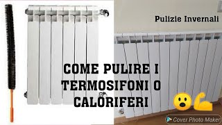 COME PULIRE I TERMOSIFONI O CALORIFERI 💪 cleanwithme pulizie cleaning clean [upl. by Fredela]