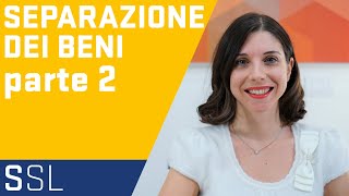 SEPARAZIONE DEI BENI COSA SIGNIFICA PER LA COPPIA  I REGIMI PATRIMONIALI DELLA FAMIGLIA [upl. by Critchfield]