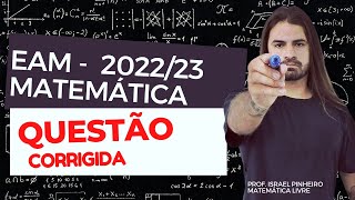 EAM 2022  QUESTÃO PIRÂMIDE CORRIGIDA MATEMÁTICA [upl. by Anallise992]