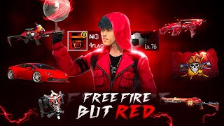 FREEFIRE BUT ONLY RED CHALLENGE IN SOLO VS SQUAD🍷🪂ZEROX FF [upl. by Noelopan467]