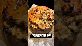 One pot healthy banana bread bananabread easyrecipe vegetarian healthy [upl. by Cissy681]