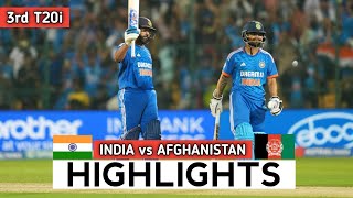 India vs Afghanistan 3rd T20 2024 Highlights  IND vs AFG 2024  IND vs AFG 3rd T20 Highlights 2024 [upl. by Anerok659]