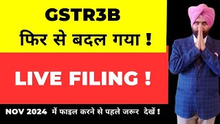 GSTR 3B FILING LIVE FOR OCT 2024 I HOW TO FILE CA SATBIR SINGH [upl. by Ajuna]