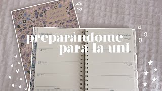 ACOMPÁÑAME a PREPARARME para la UNIVERSIDAD 📁🤍🌷 [upl. by Shelton]