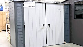 SUNCAST 7FT x 4FT MODERN STORAGE SHED Shop with us at Costco [upl. by Seuqram386]