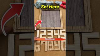 How to set all number in the framemini wood toywood working art skillshand craft ideas shorts [upl. by Adigun]