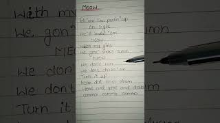 MEOVV  MEOW Lyrics meow shorts shortsfeed fypmeow lyrics meovv trending trendingsong [upl. by Brande288]