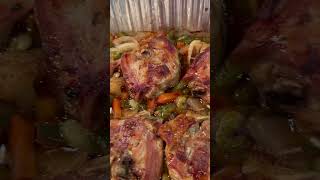 OVEN BAKED CHICKEN WITH MIXED VEGETABLES DINNERovenbaked ovenbakedchicken bakedchicken dinner [upl. by Elletnuahc]