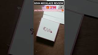 Giva necklace reviewGift ideas for girlsWhat to gift to gfashortaday shortsindia gift [upl. by Anilev]